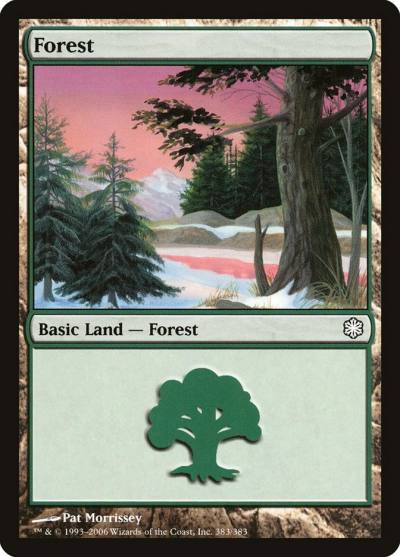 Forest CST-383 Coldsnap Theme Decks Magic card