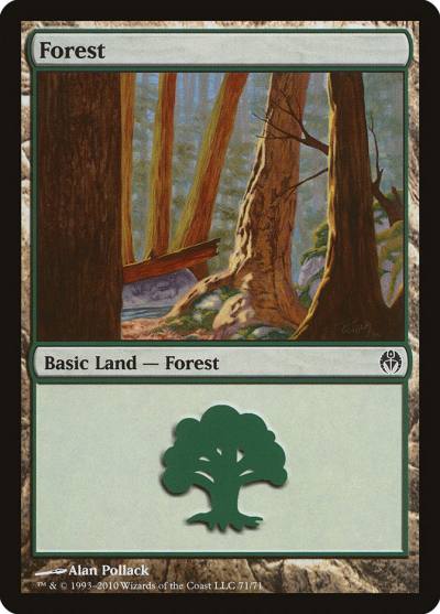 Forest DDE-71 Duel Decks: Phyrexia vs. the Coalition Magic card