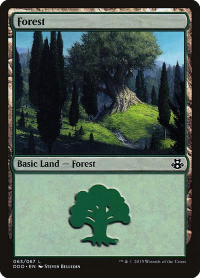 Forest DDO-63 Duel Decks: Elspeth vs. Kiora Magic card