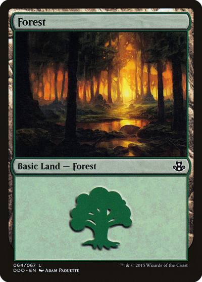 Forest DDO-64 Duel Decks: Elspeth vs. Kiora Magic card