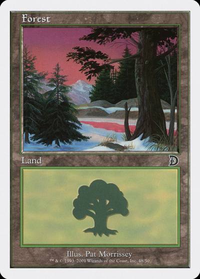 Forest DKM-48 Deckmasters Magic card