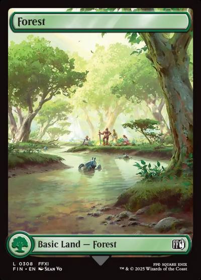 Forest FIN-308 Final Fantasy Magic card