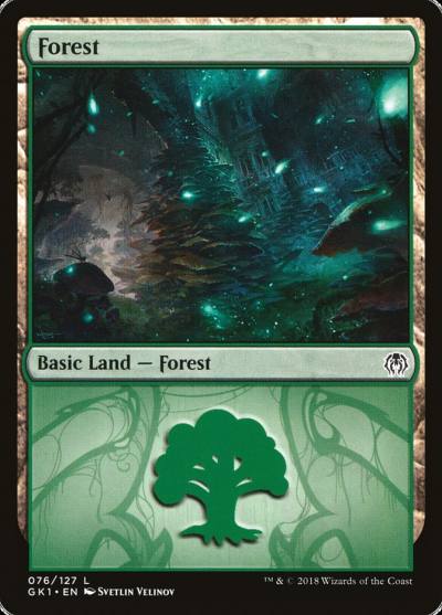 Forest GK1-76 GRN Guild Kit Magic card