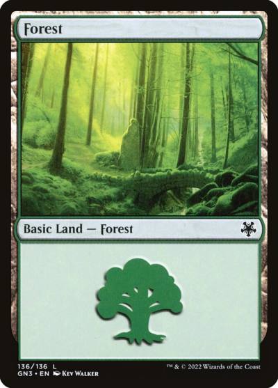 Forest GN3-136 Game Night: Free-for-All Magic card