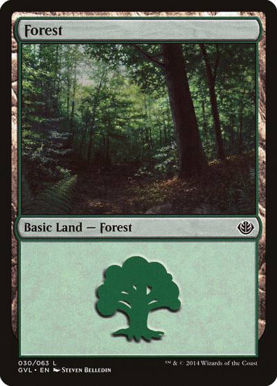 Forest GVL-30 Duel Decks Anthology: Garruk vs. Liliana Magic card