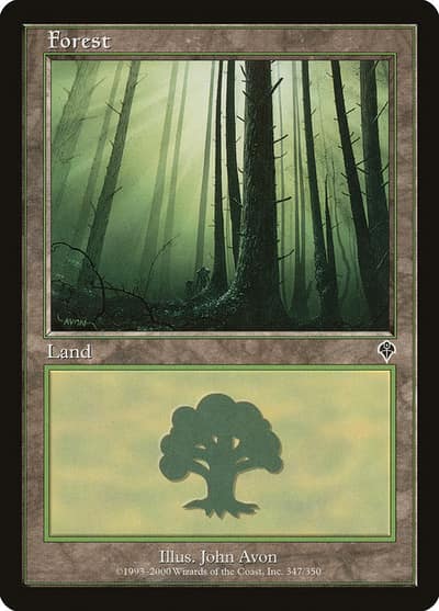 Forest INV-347 Invasion Magic card