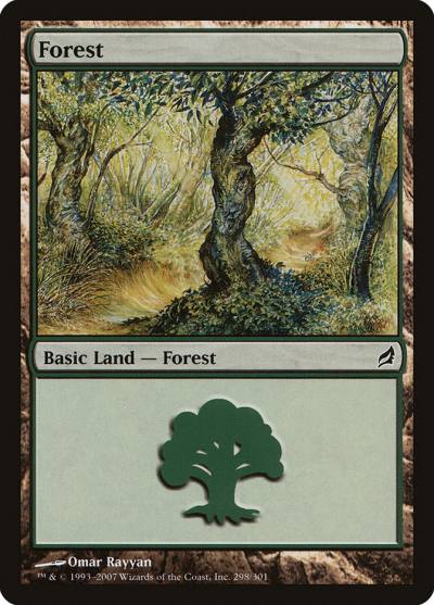 Forest LRW-298 Lorwyn Magic card