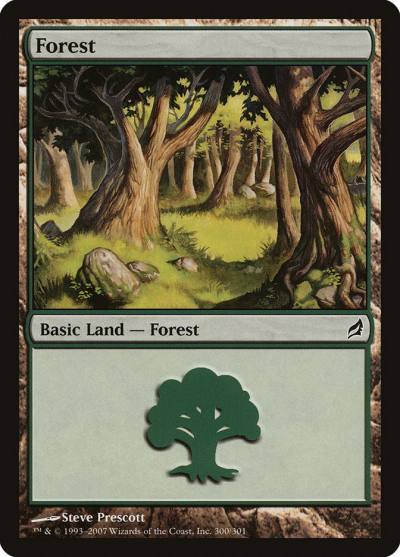 Forest LRW-300 Lorwyn Magic card