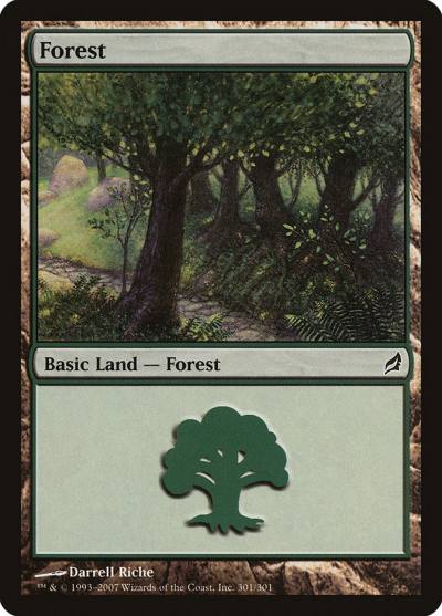 Forest LRW-301 Lorwyn Magic card