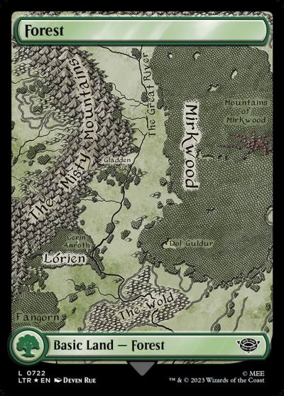 Forest LTR-722 The Lord of the Rings: Tales of Middle-earth Magic card