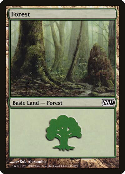 Forest M11-246 Magic 2011 Magic card