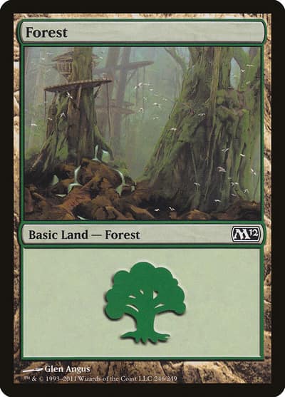 Forest M12-246 Magic 2012 Magic card
