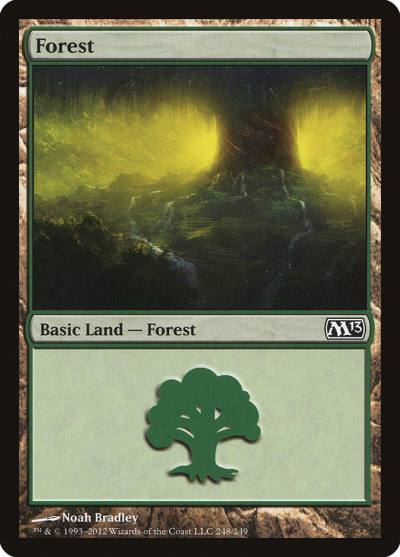 Forest M13-248 Magic 2013 Magic card