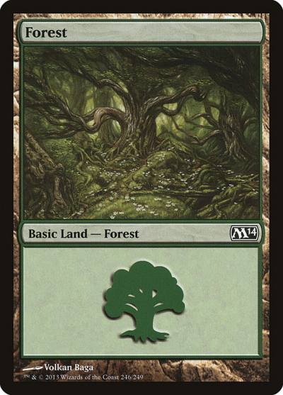 Forest M14-246 Magic 2014 Magic card
