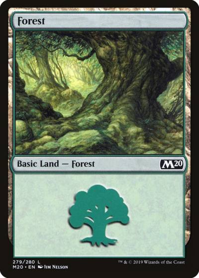 Forest M20-279 Core Set 2020 Magic card