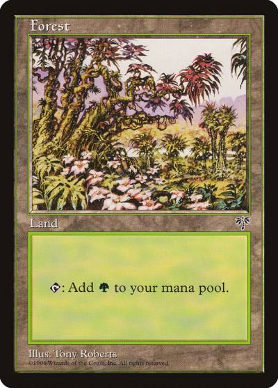 Forest MIR-350 Mirage Magic card