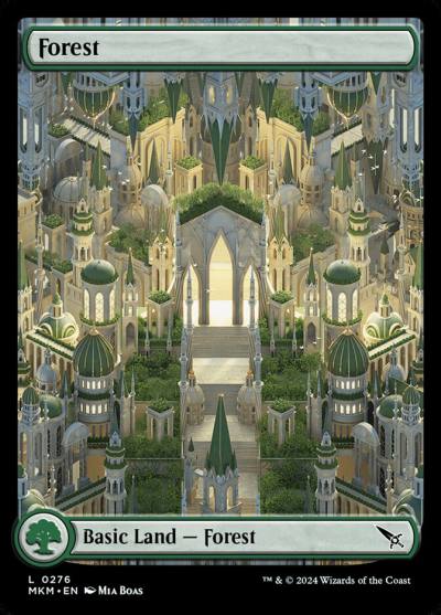 Forest MKM-276 Murders at Karlov Manor Magic card