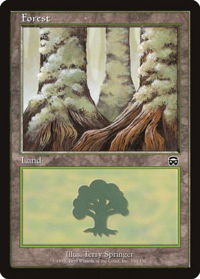Forest MMQ-350 Mercadian Masques Magic card