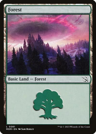 Forest MOM-281 March of the Machine Magic card