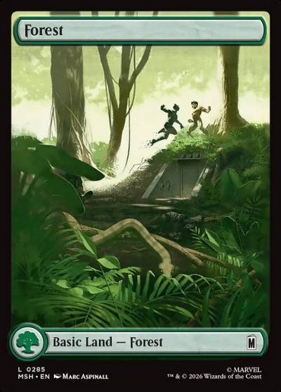 Forest MSH-285 Marvel Super Heroes Magic card