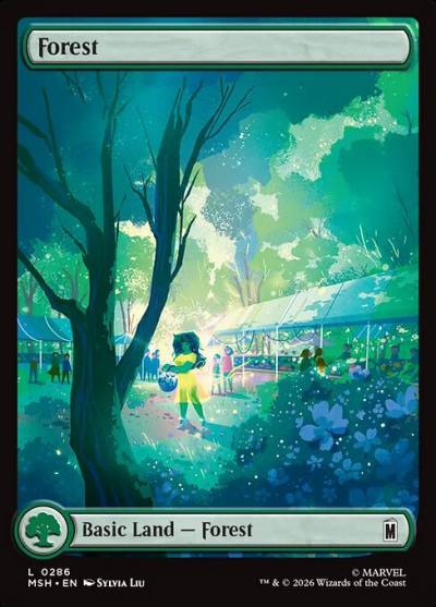 Forest MSH-286 Marvel Super Heroes Magic card