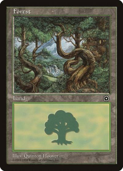 Forest P02-163 Portal Second Age Magic card