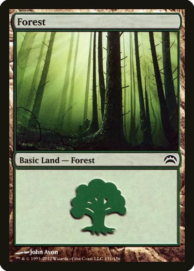 Forest PC2-151 Planechase 2012 Magic card
