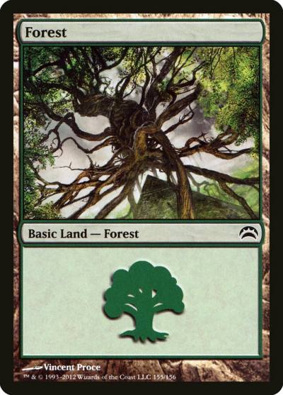 Forest PC2-155 Planechase 2012 Magic card