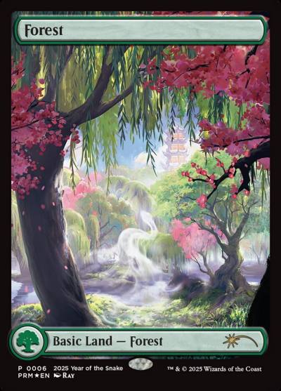 Forest PL25-6 Year of the Snake 2025 Magic card