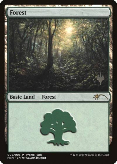 Forest PPP1-5 M20 Promo Packs Magic card