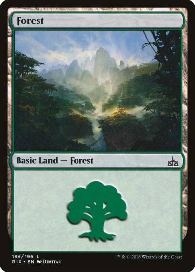 Forest RIX-196 Rivals of Ixalan Magic card
