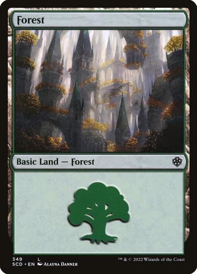 Forest SCD-349 Starter Commander Decks Magic card