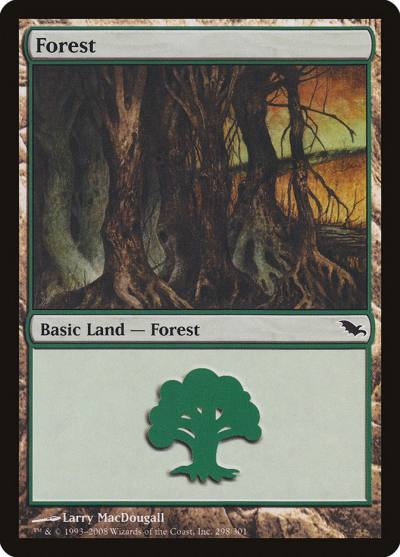 Forest SHM-298 Shadowmoor Magic card