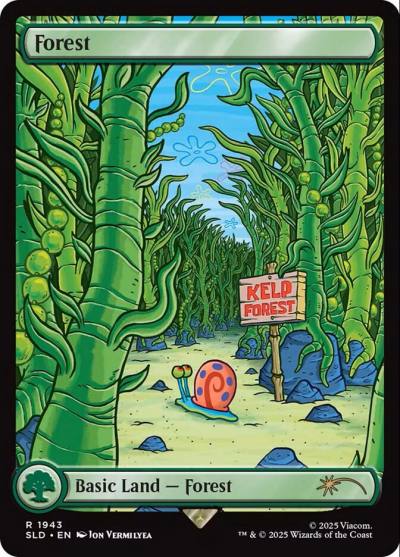 Forest SLD-1943 Secret Lair Drop Magic card