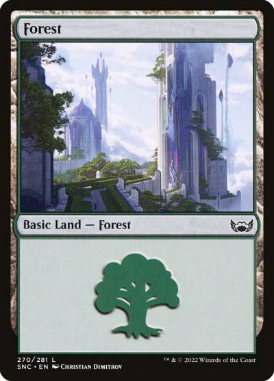 Forest SNC-270 Streets of New Capenna Magic card