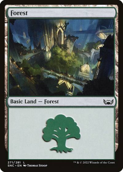 Forest SNC-271 Streets of New Capenna Magic card