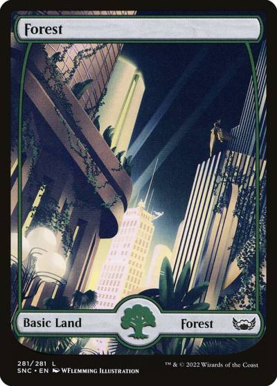 Forest SNC-281 Streets of New Capenna Magic card