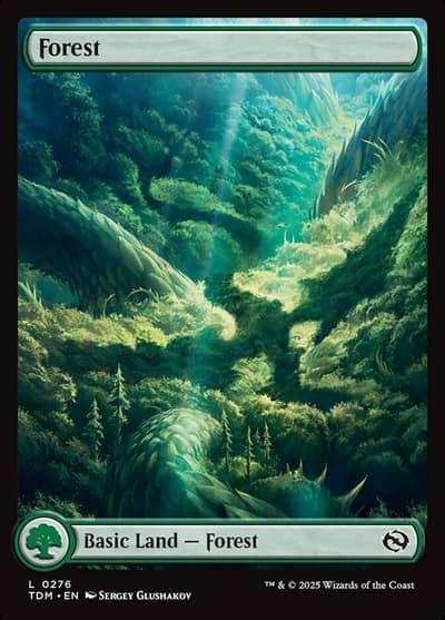 Forest TDM-276 Tarkir: Dragonstorm Magic card