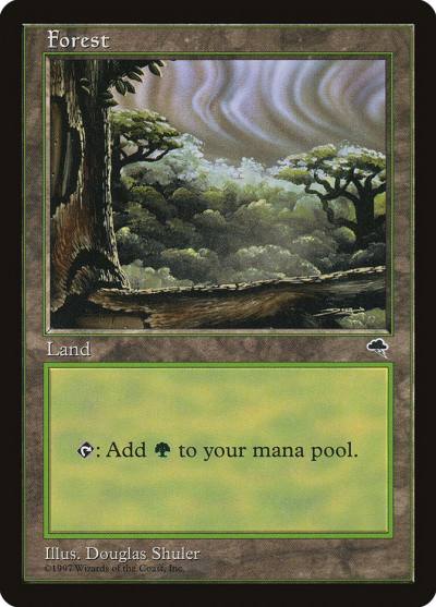 Forest TMP-349 Tempest Magic card