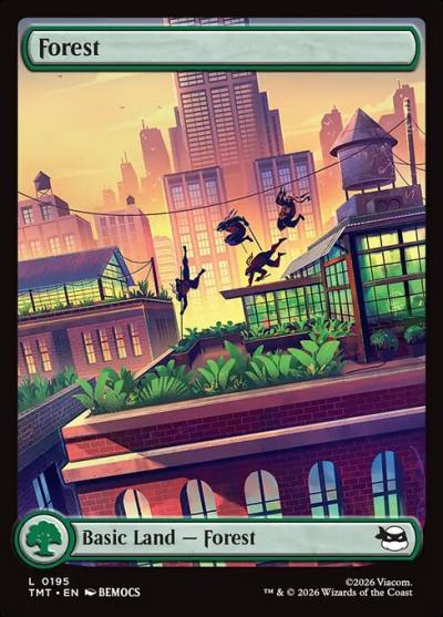 Forest TMT-195 Teenage Mutant Ninja Turtles Magic card