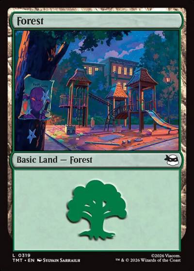 Forest TMT-319 Teenage Mutant Ninja Turtles Magic card
