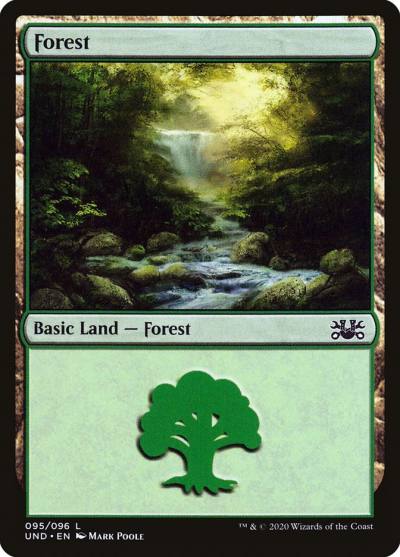 Forest UND-95 Unsanctioned Magic card