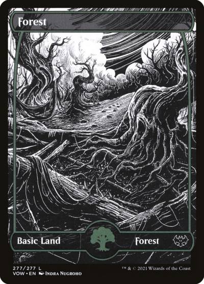 Forest VOW-277 Innistrad: Crimson Vow Magic card