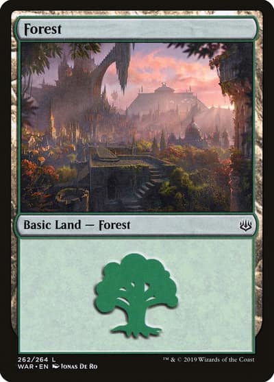 Forest WAR-262 War of the Spark Magic card