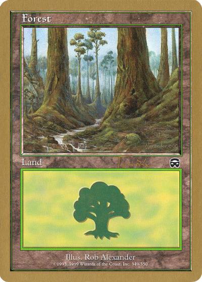 Forest WC01-JT349 World Championship Decks 2001 Magic card