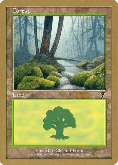 Forest WC02-BK328 World Championship Decks 2002 Magic card
