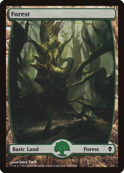 Forest ZEN-247 Zendikar Magic card