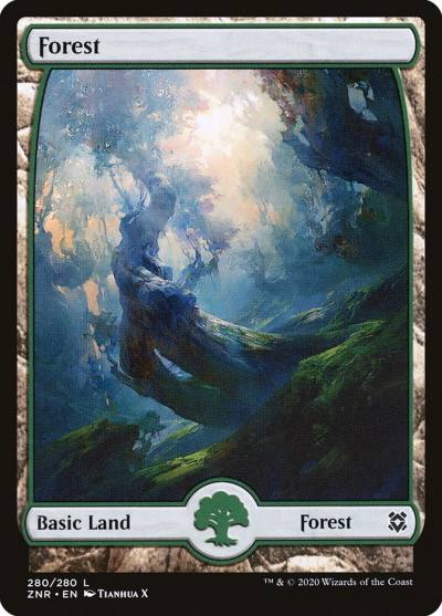 Forest ZNR-280 Zendikar Rising Magic card