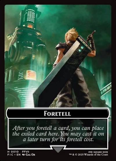 Foretell TFIC-10 Final Fantasy Commander Tokens Magic card