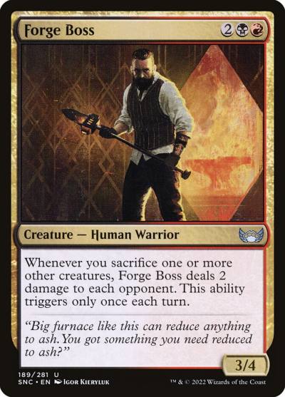 Forge Boss 189 Streets of New Capenna Magic card